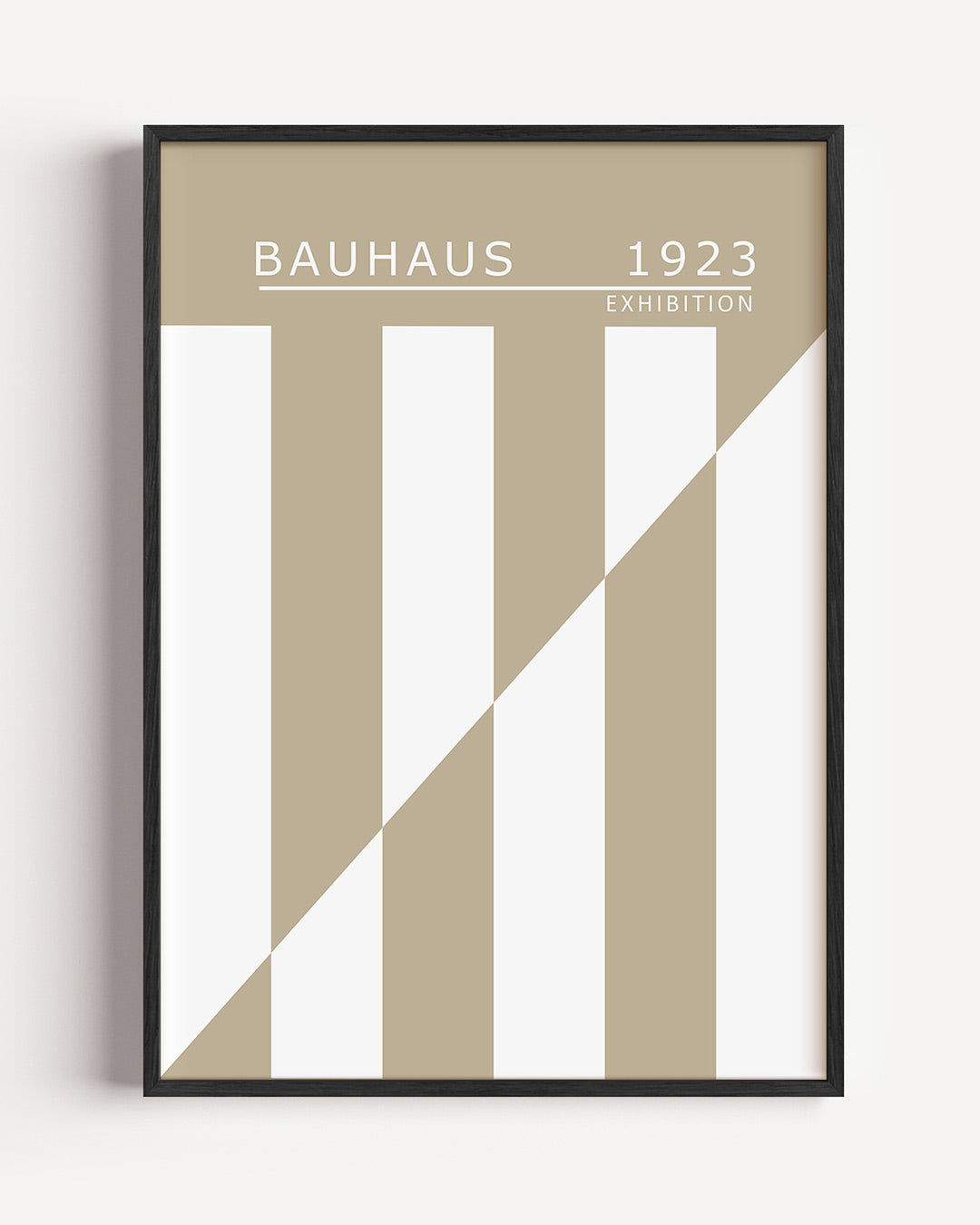 Lijnen en vlakken – staande Bauhaus poster als wanddecoratie