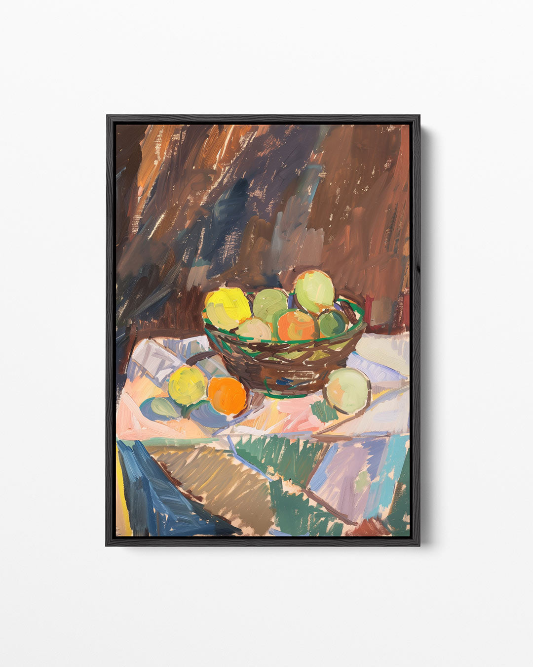 Fruit in mand – staand wanddecoratie kunstwerk