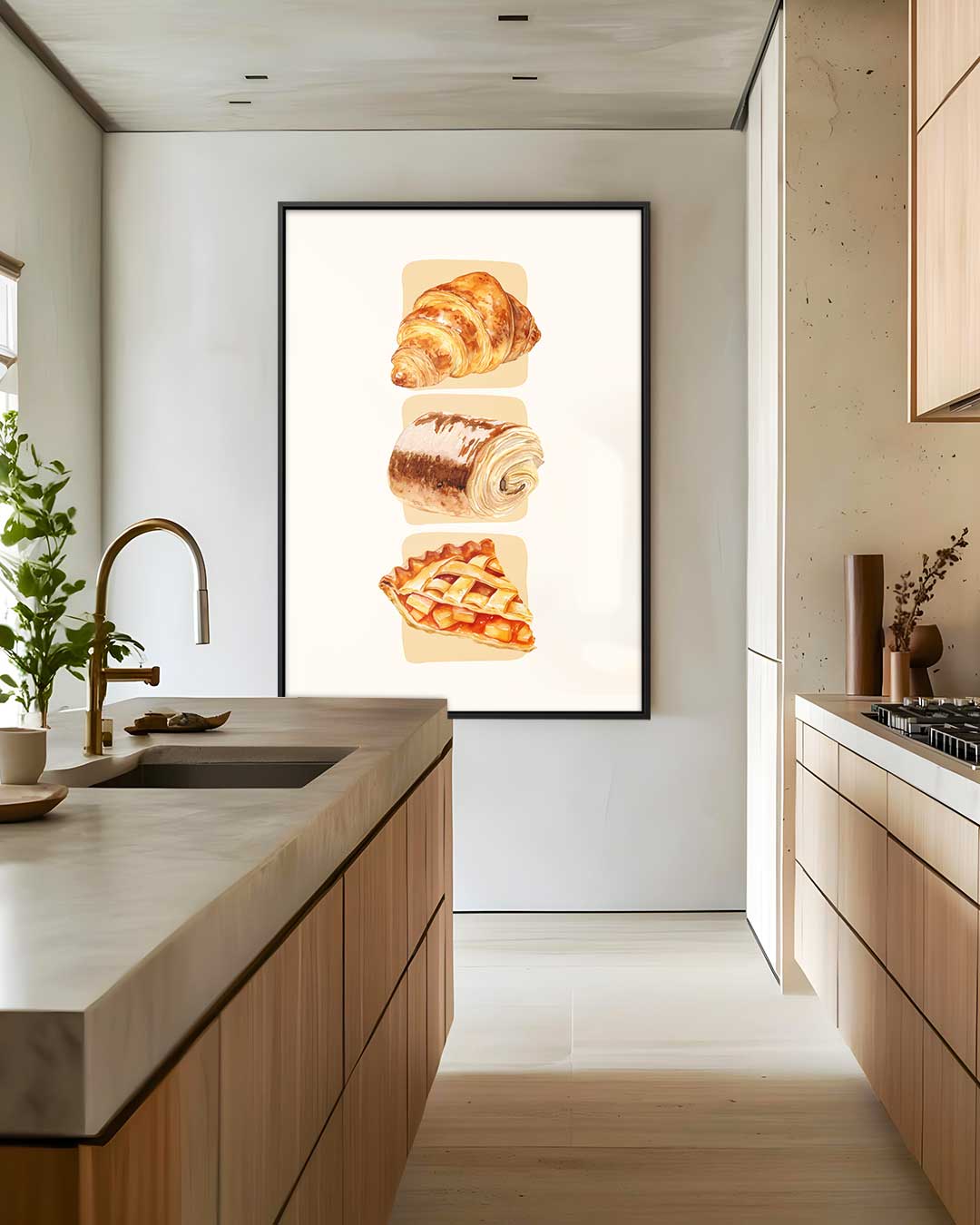 Verrukkelijke Bakkerij Trio – staand kunstwerk voor modern interieur