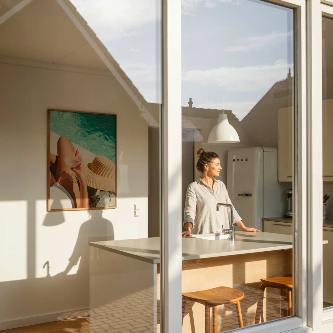 Zomerse Poolside Vibes – zomerse poster in staand formaat