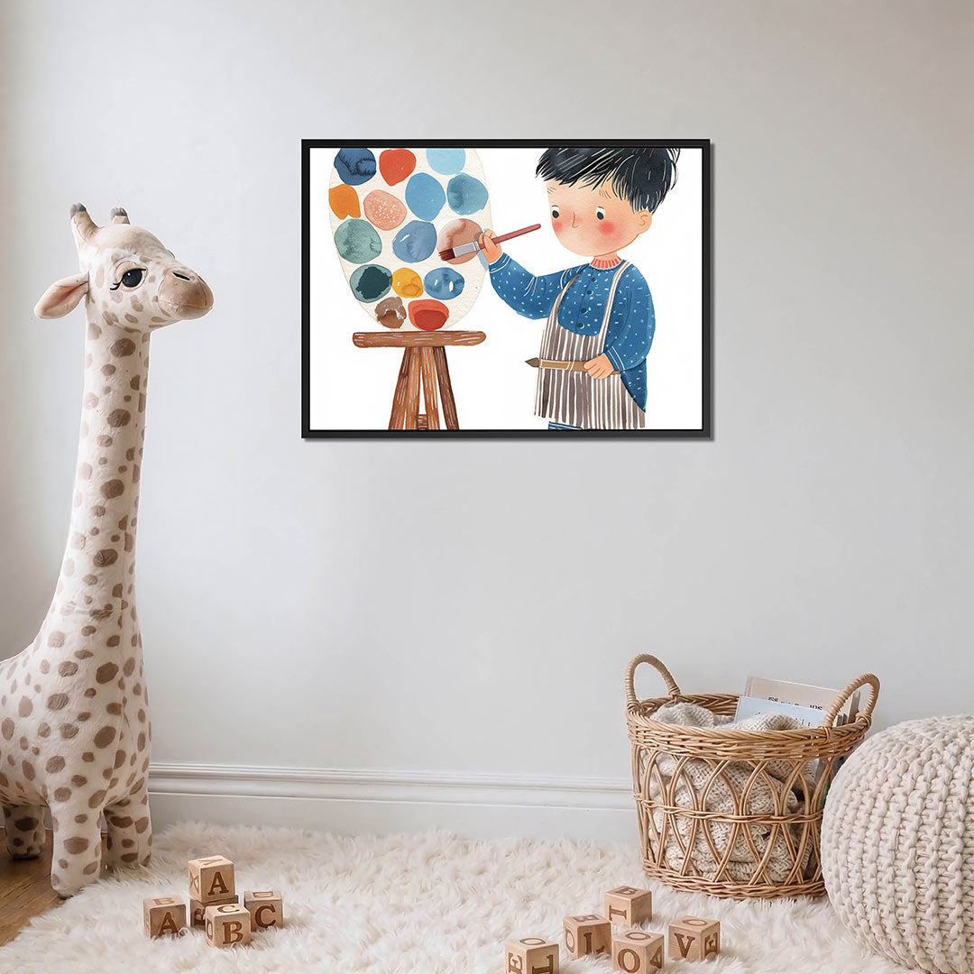 Kleurrijke creativiteit – detail van het kunstwerk
