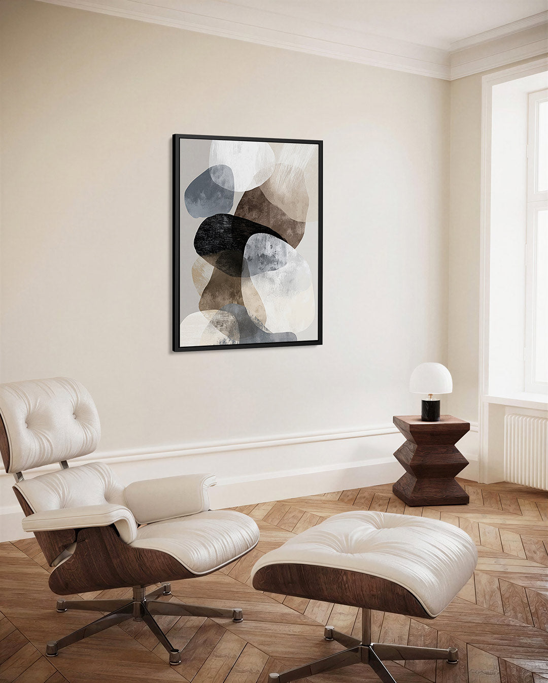 Organische vormen compositie – decoratief kunstwerk voor aan de muur