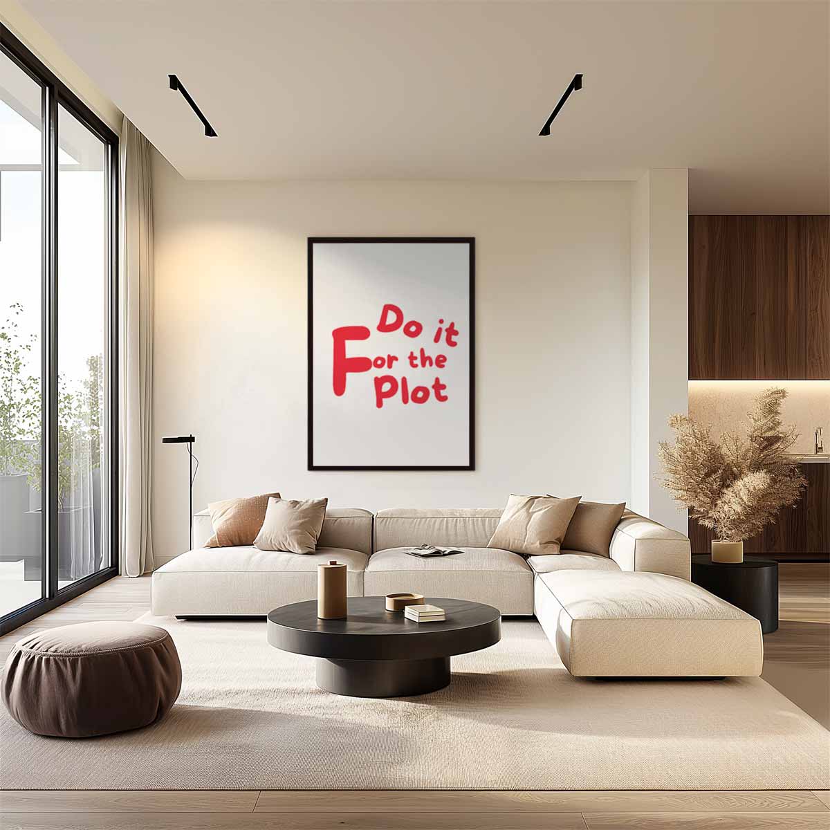 Motiverende Wanddecoratie – modern portret kunstwerk van WallArtistic