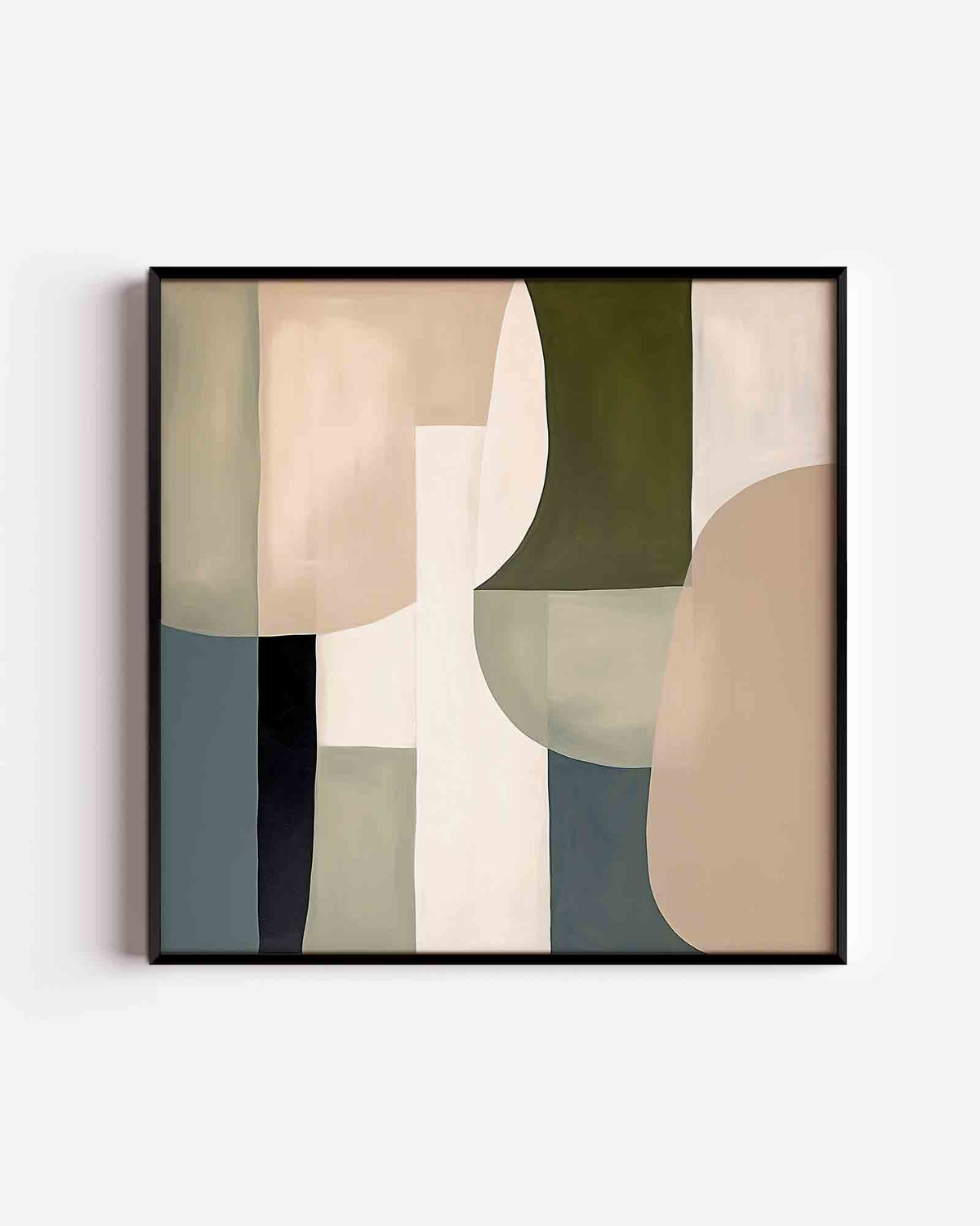 Abstracte vormen – abstracte vierkante poster als wanddecoratie