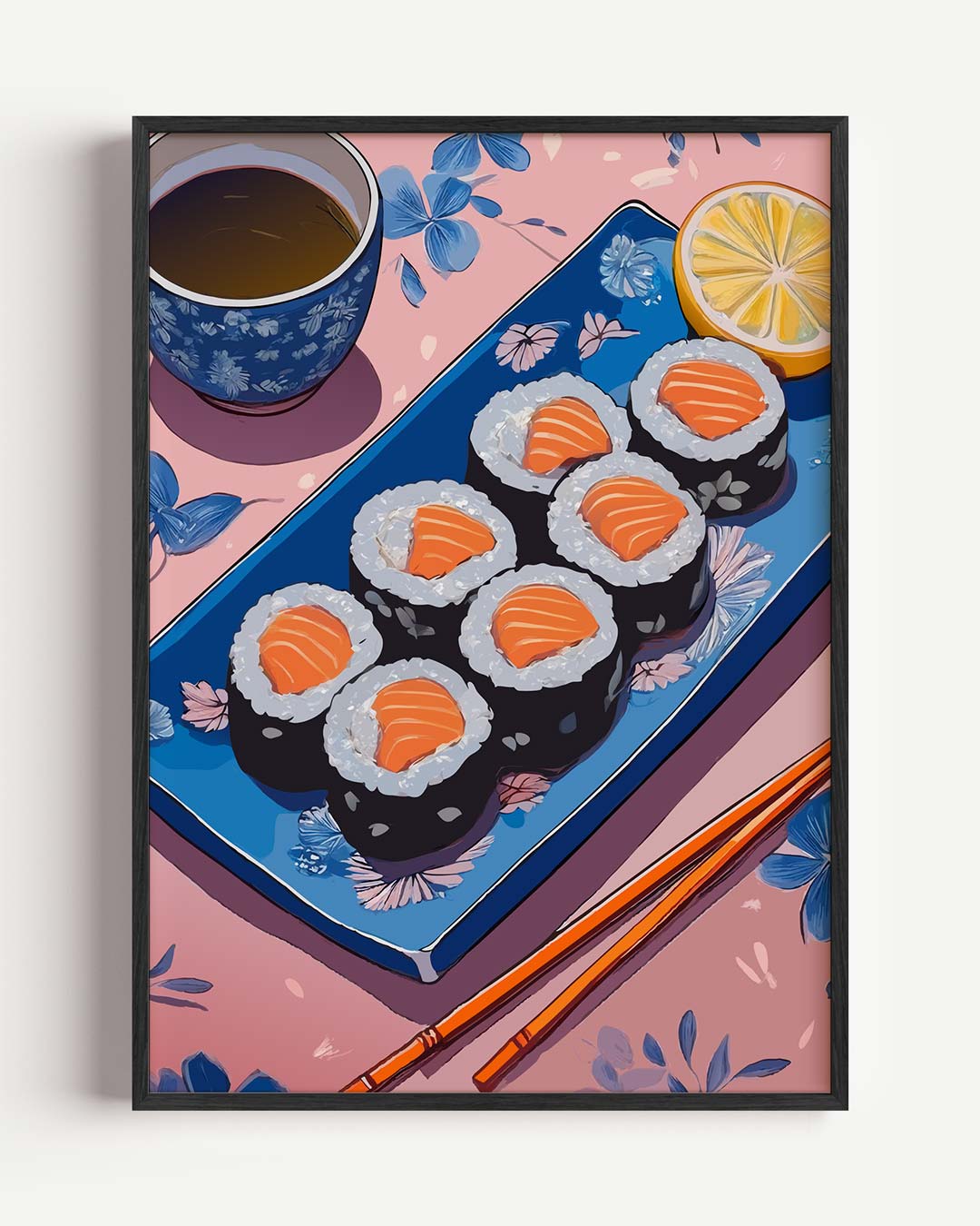 Stijlvolle Sushi – keuken portret poster als wanddecoratie