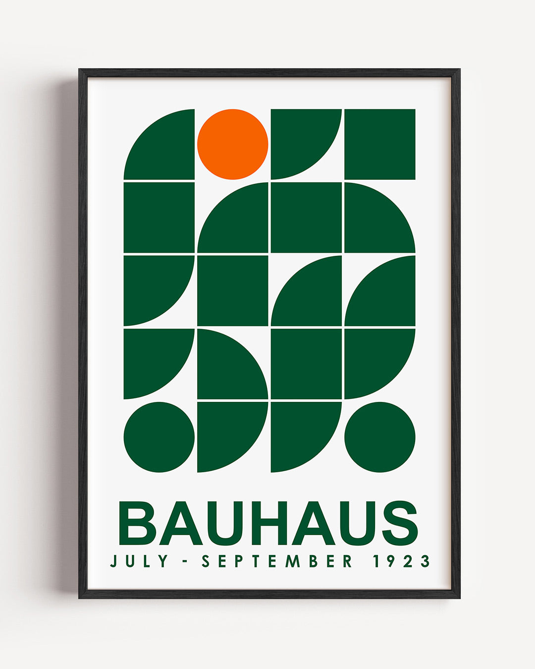 Vormen en vlakken – staande Bauhaus poster als wanddecoratie