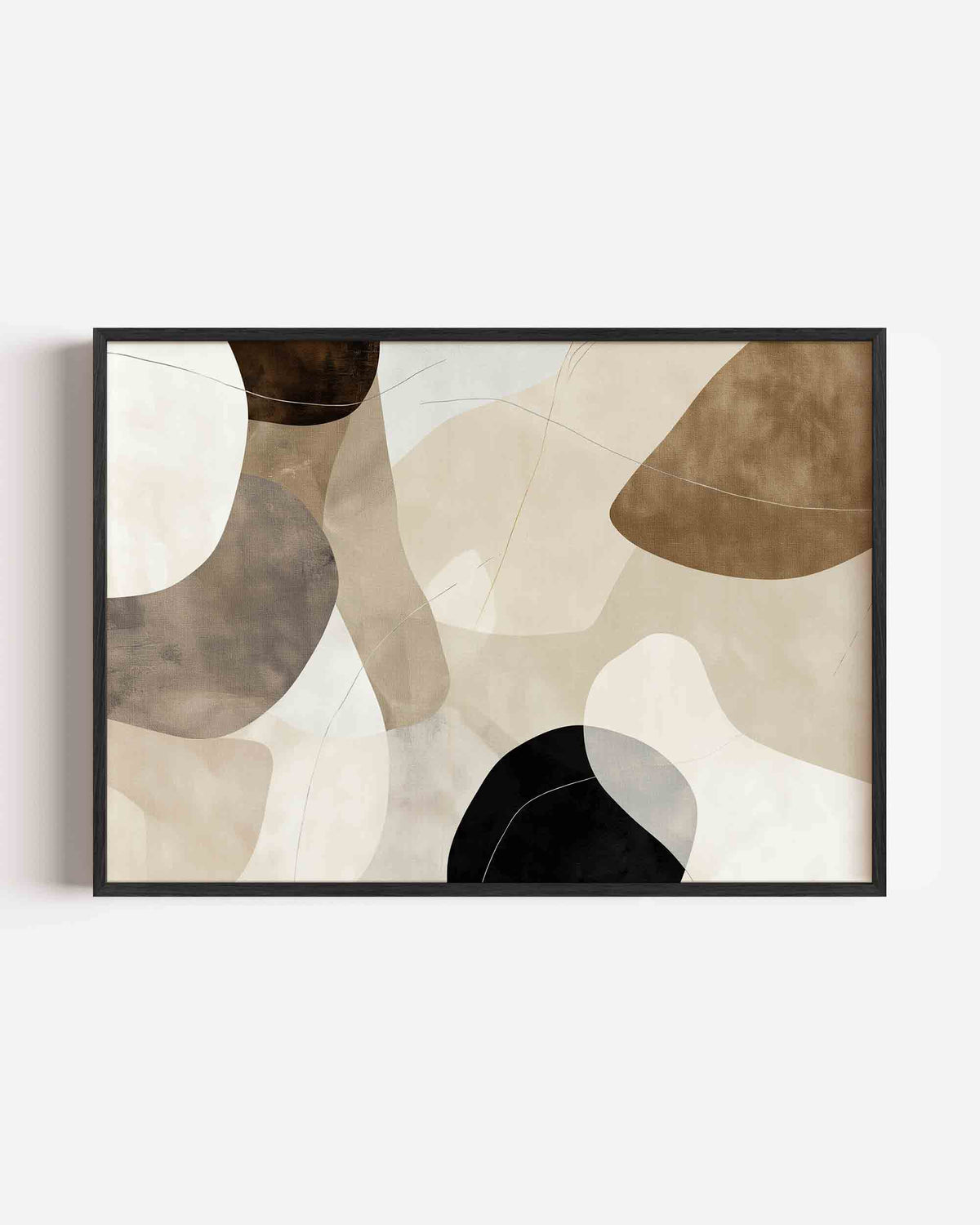 Abstracte vormen – abstracte landscape poster als wanddecoratie