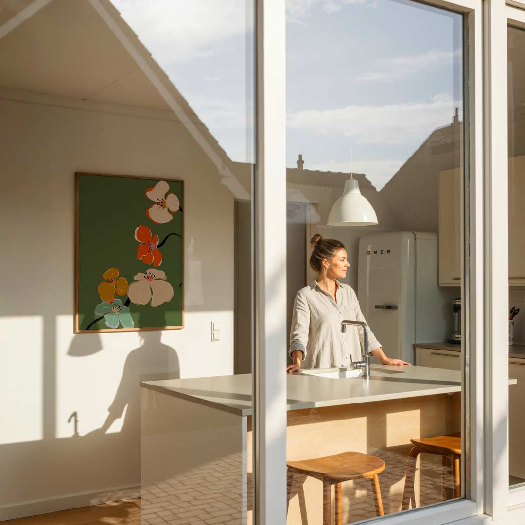 Bloemige Droom – staande bloemen wanddecoratie van WallArtistic