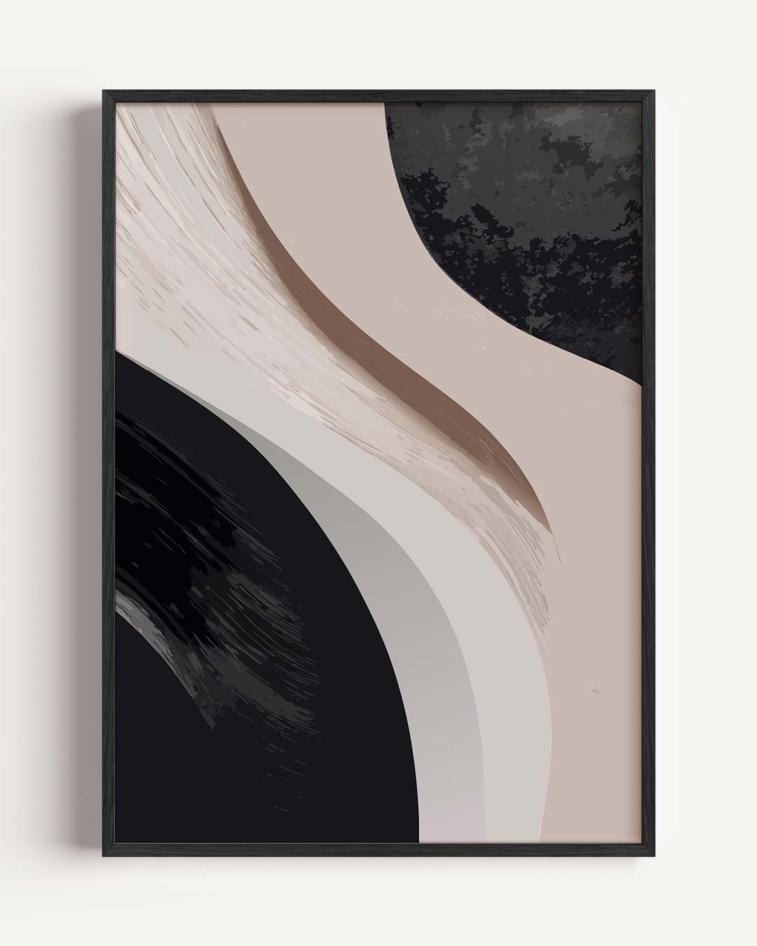 Moderne Abstracte Kunstposter – kleurrijke abstracte portret poster als wanddecoratie