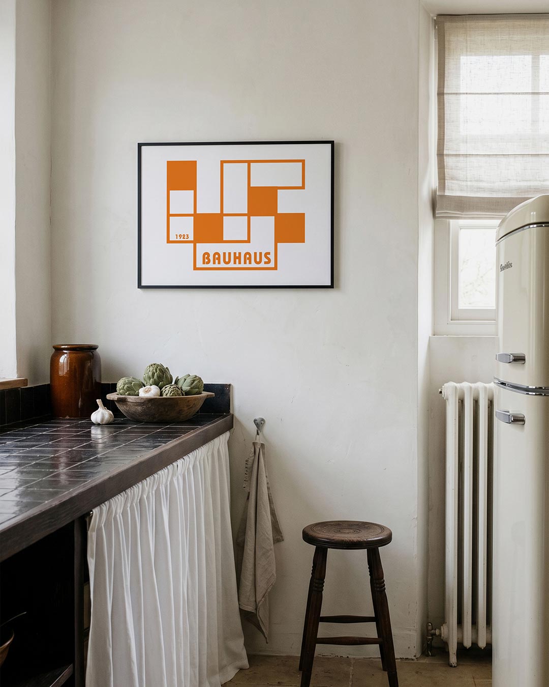 Vorm en balans – geometrische poster in Bauhaus-stijl van WallArtistic