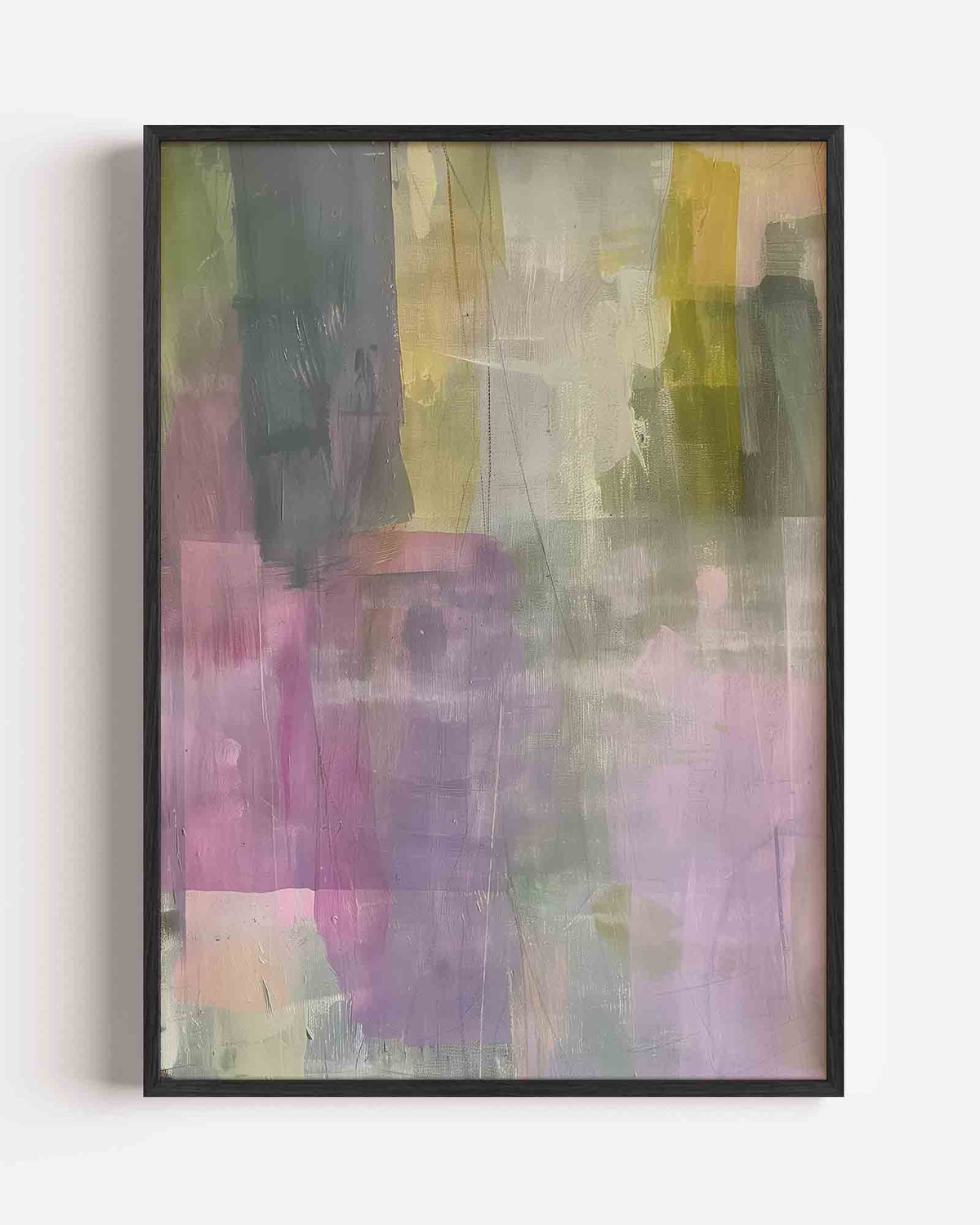 Abstracte kleurencompositie – abstracte textuur portret poster als wanddecoratie