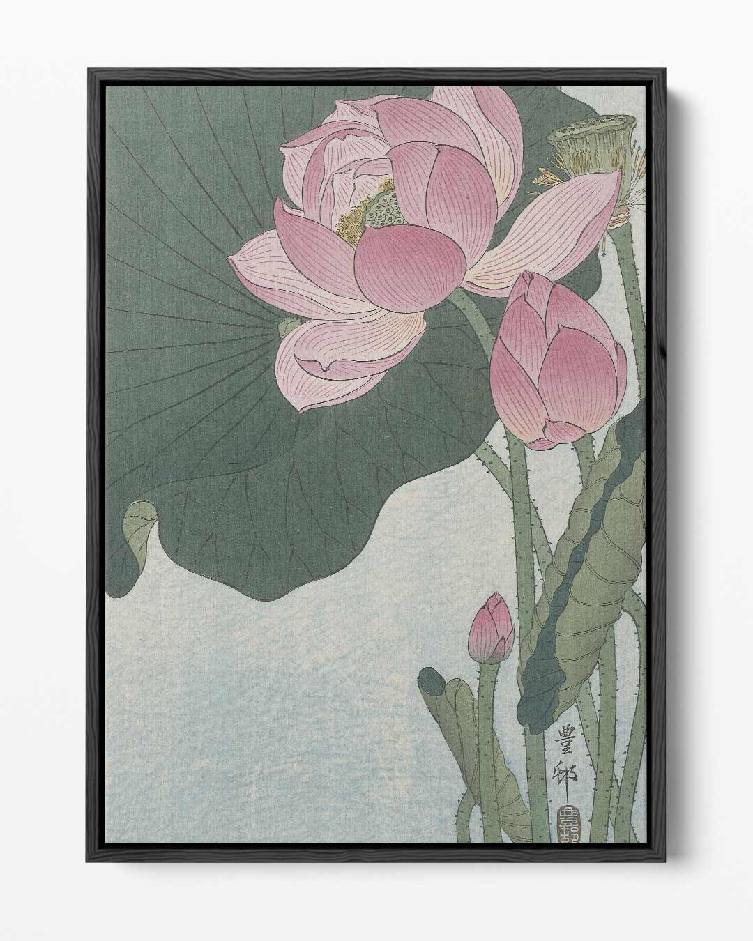 Lotus Bloesem Harmonie – portret kunstwerk als wanddecoratie
