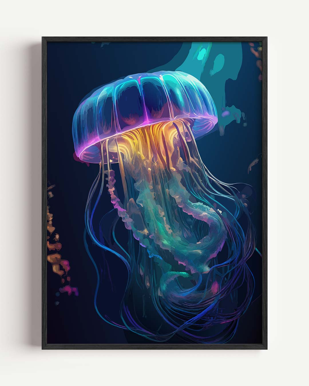 Magische Kwal – dieren portret poster als wanddecoratie