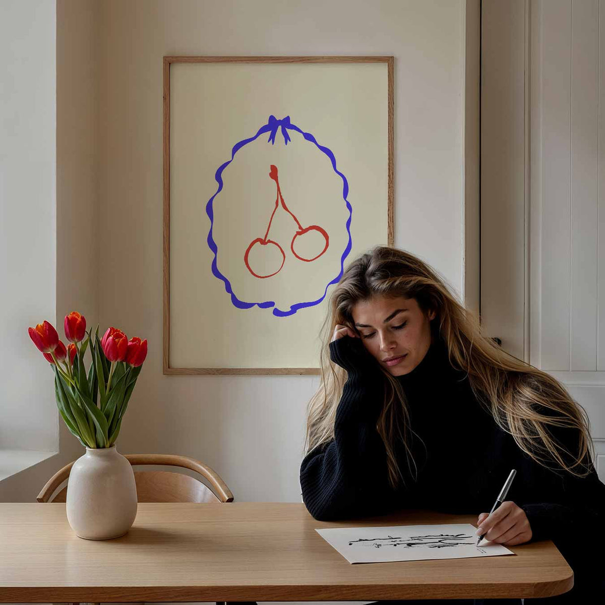 Kersen in Kunst – keuken portret poster, afbeelding 7