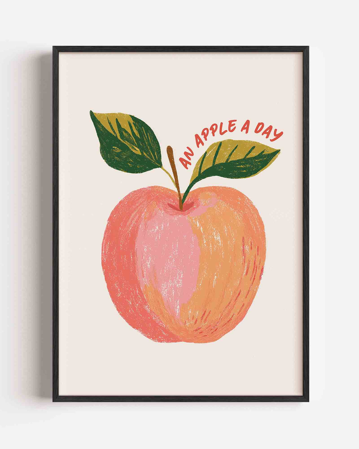 An apple a day – keuken portret poster als wanddecoratie