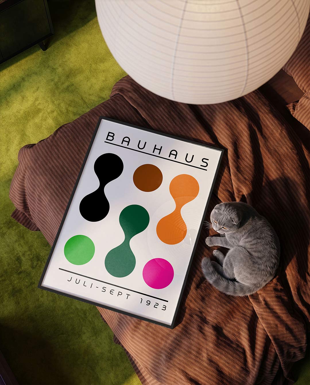 Vorm en kleur – moderne Bauhaus wandkunst als poster
