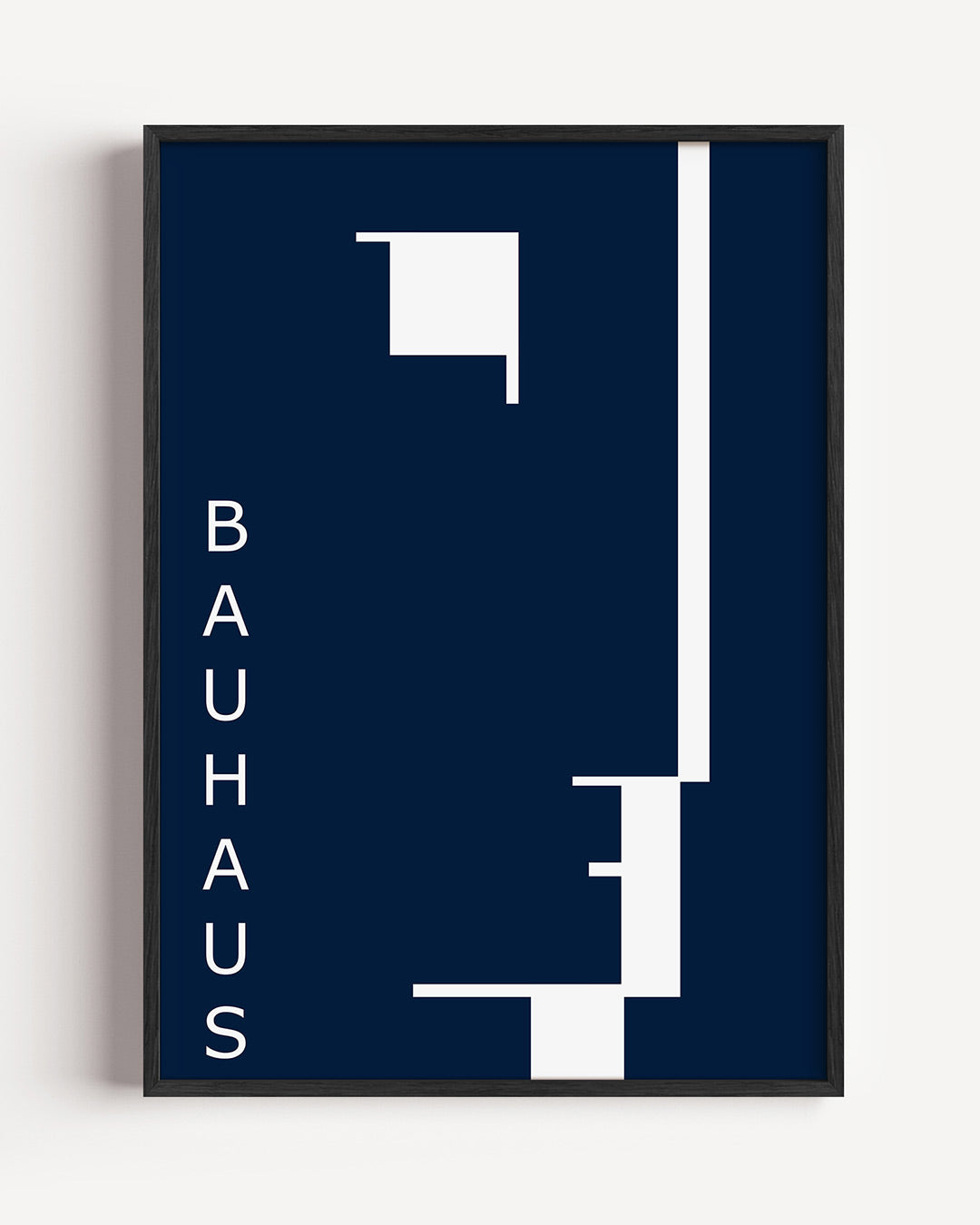 Lijnen en vlakken – staande Bauhaus poster als wanddecoratie