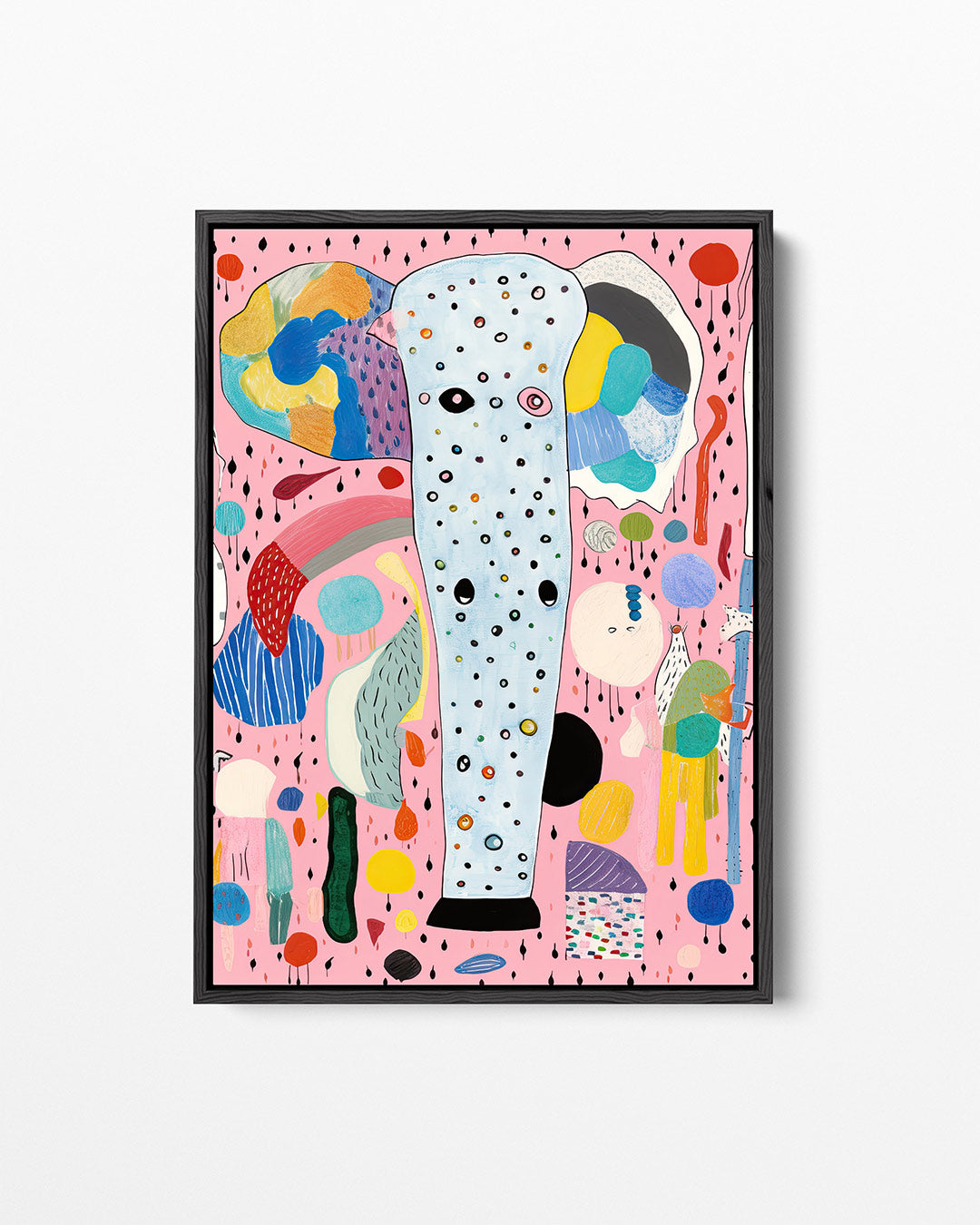 Speelse kleurencompositie – staand wanddecoratie kunstwerk