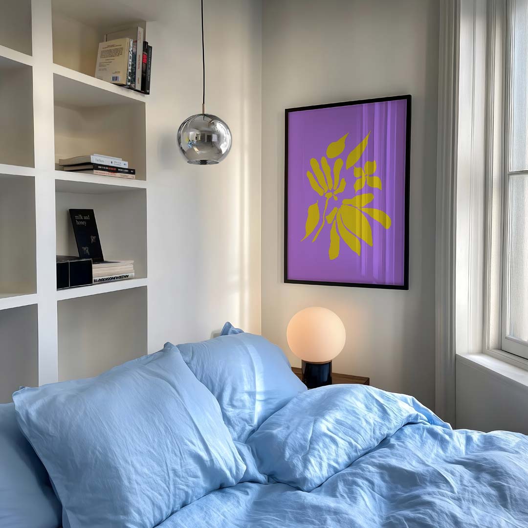 Bloemenexplosie – staande muurposter met bloemen