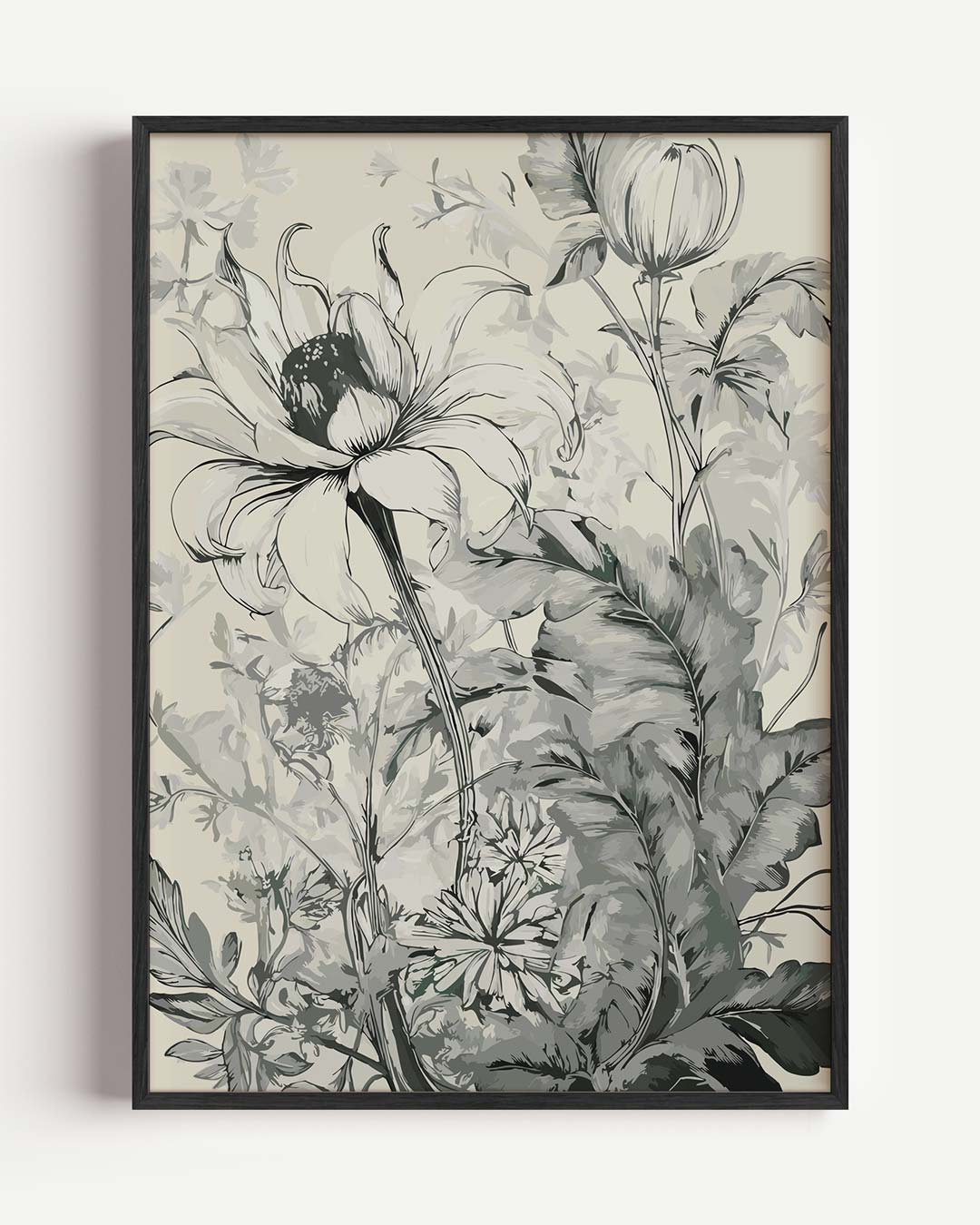 Botanische Elegantie – bloemen portret poster als wanddecoratie