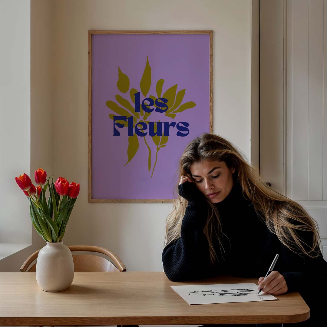 Stijlvolle Bloemenposter – bloemen poster in staand formaat