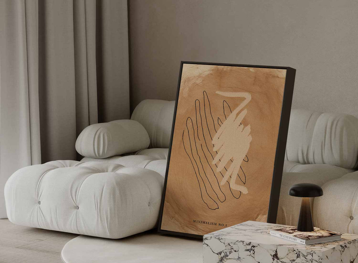 Minimalisme No.1 – staande wandkunst voor woonkamer of interieur