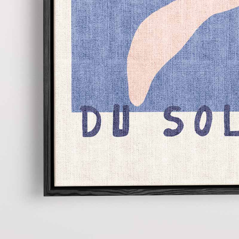 Maison Du Soleil Kunstposter – kunstwerk met zwarte baklijst