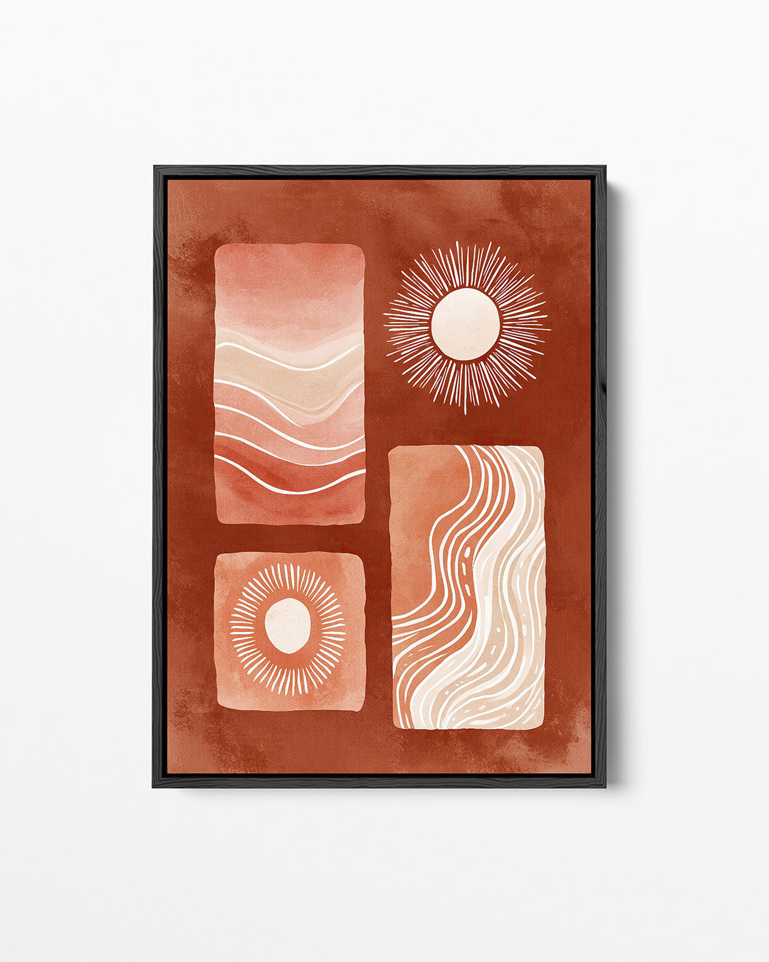 Organische vormen compositie – staand wanddecoratie kunstwerk