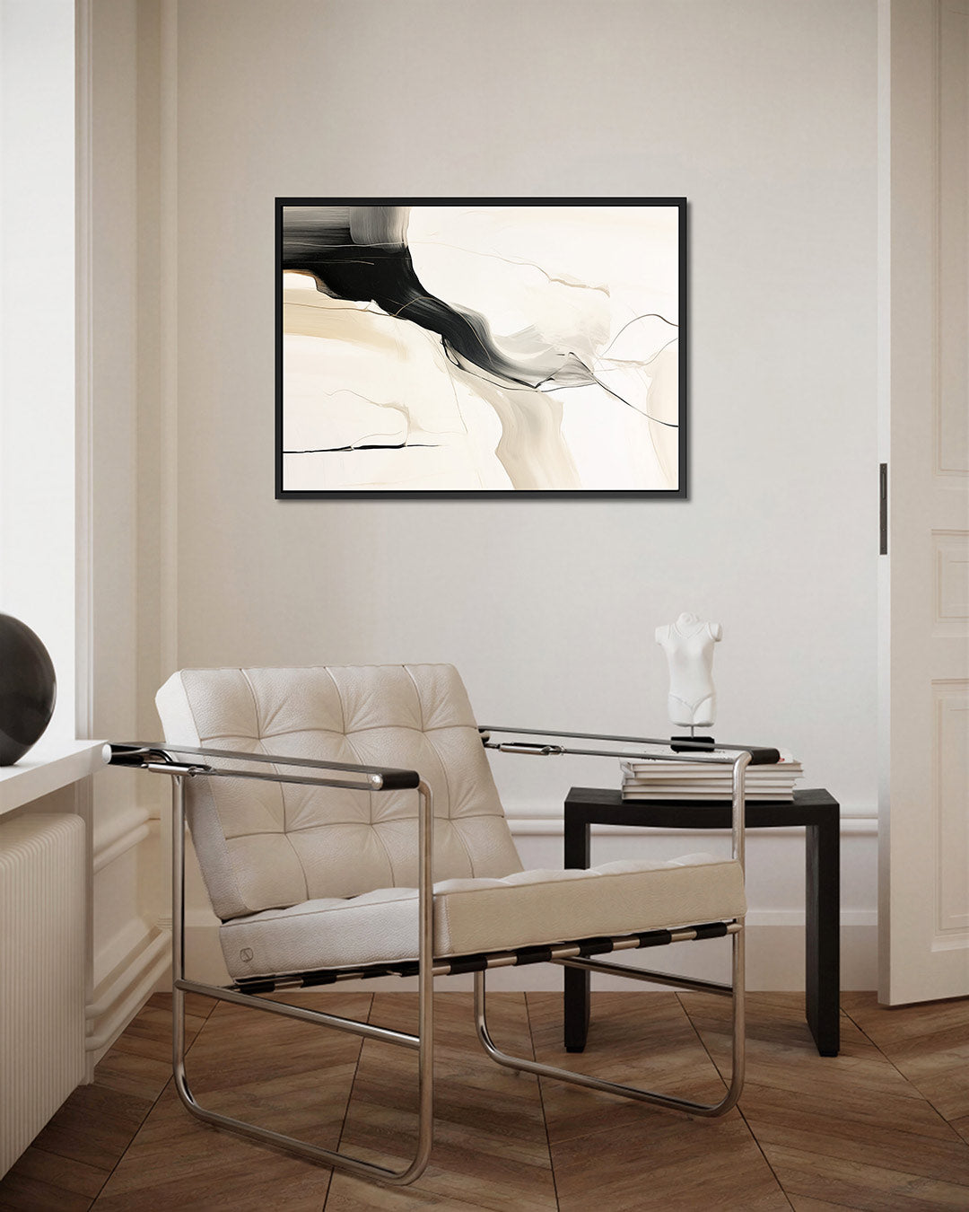 Organische vloeiende vormen – Lijnen – kunstwerk op canvas, dibond of plexiglas