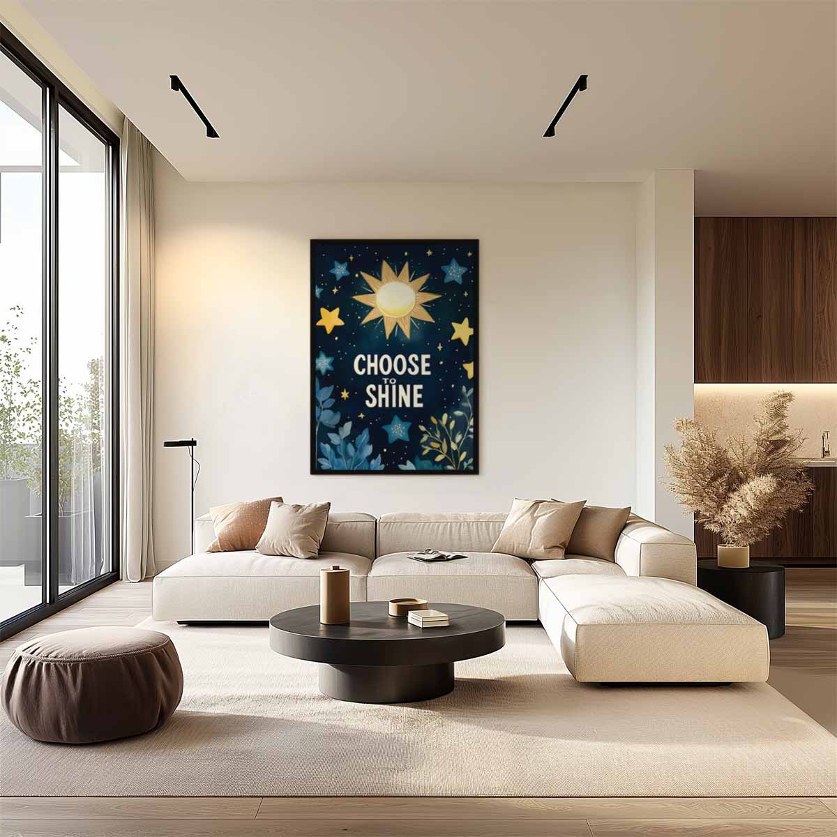 Stralend de Nacht In – dibond wanddecoratie in staand formaat
