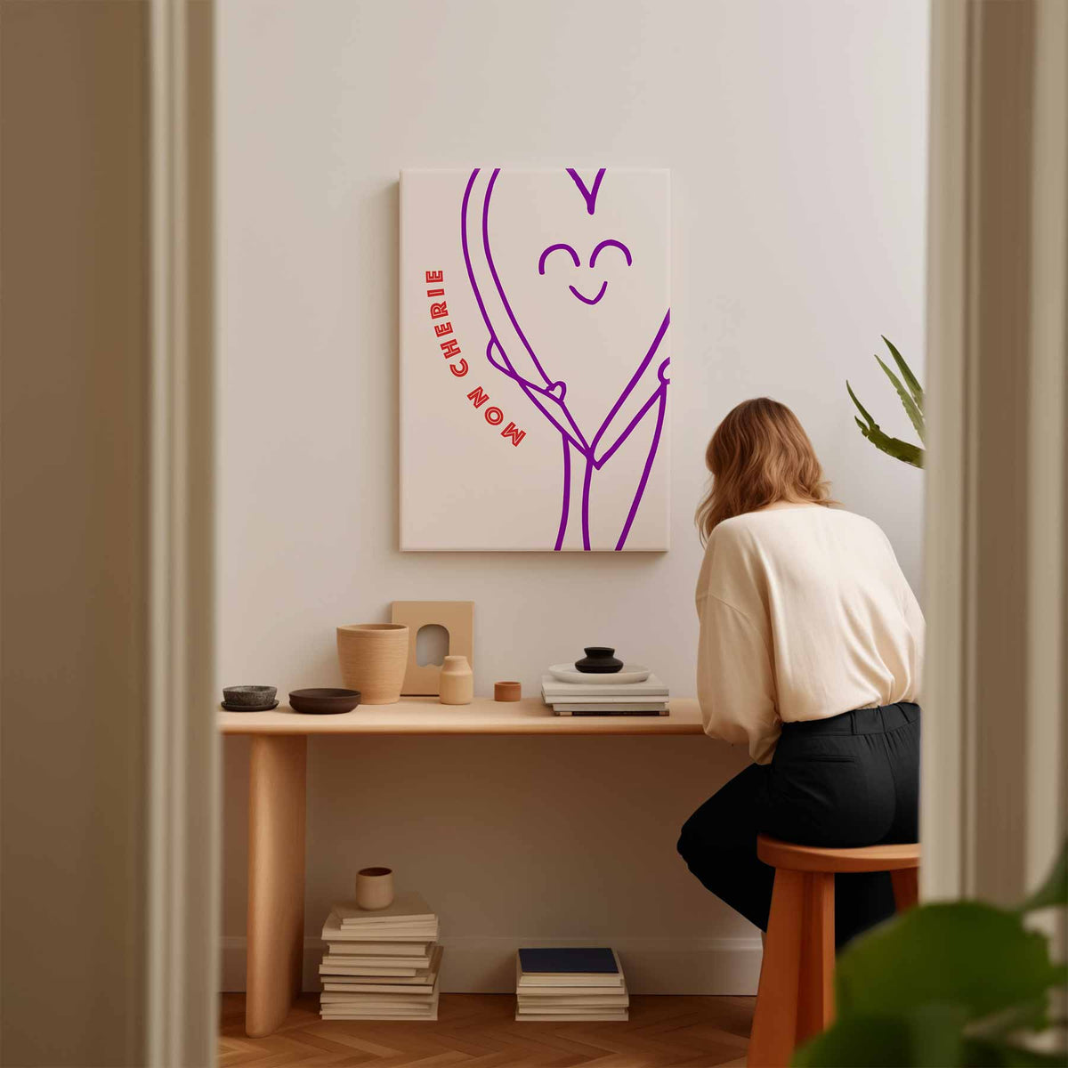 Mon Chérie – plexiglas kunstwerk als wanddecoratie