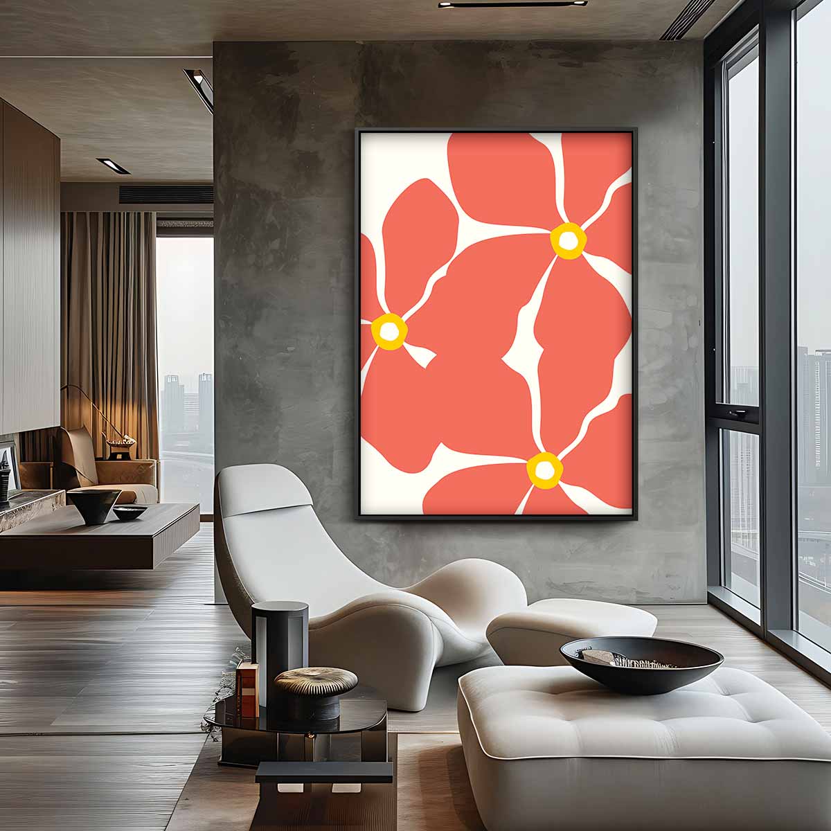 Bloemenexplosie op Canvas – canvas kunstwerk als wanddecoratie