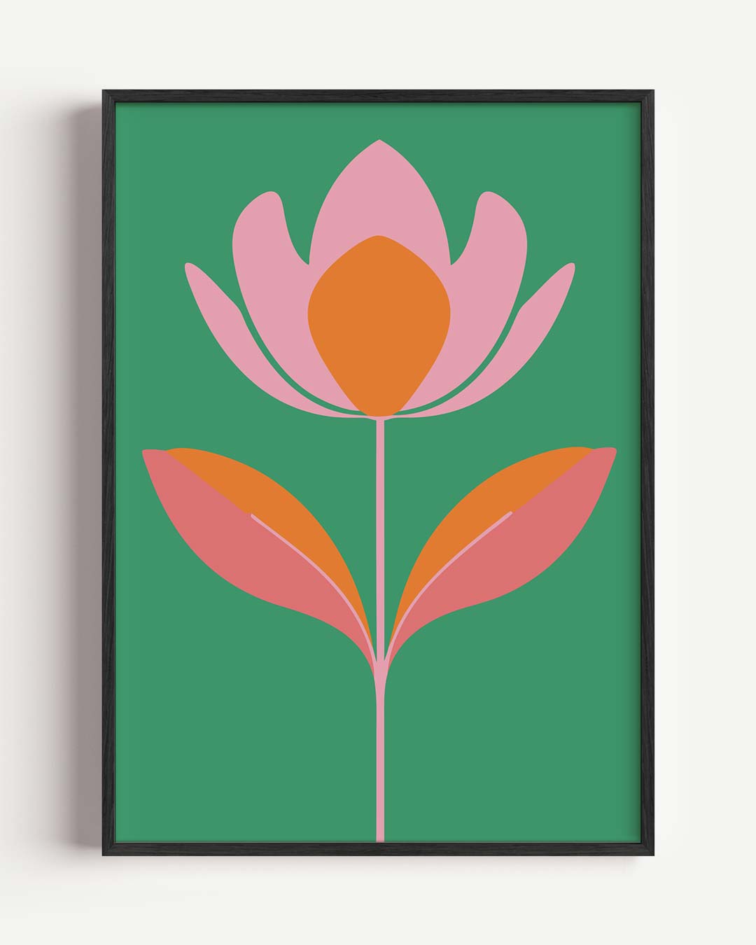 Bloemige Elegantie – bloemen portret poster als wanddecoratie