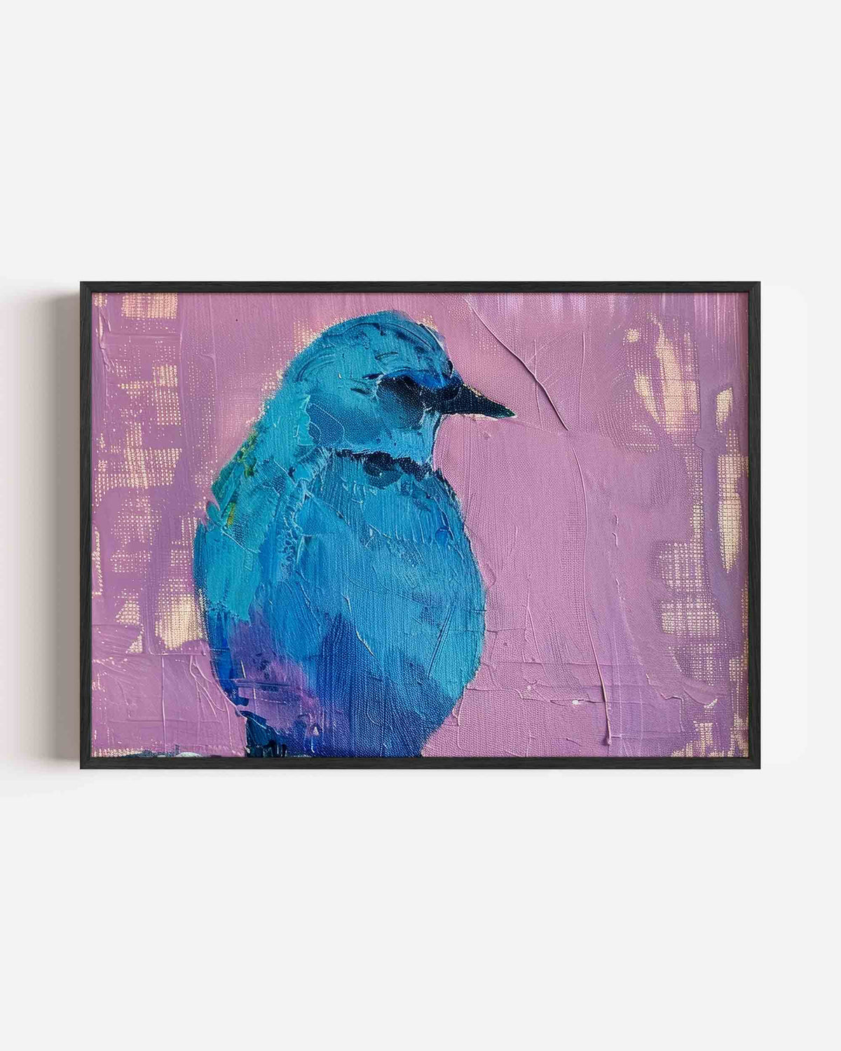 Blauwe vogel – dieren landscape poster als wanddecoratie