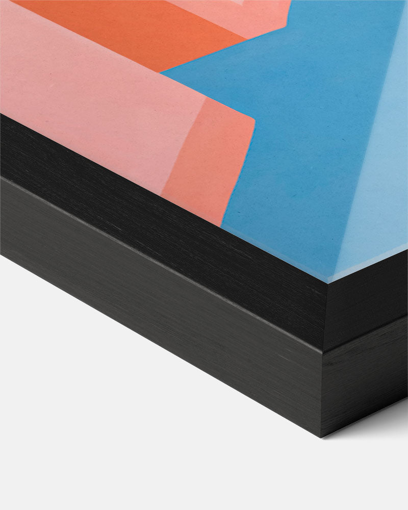 Moderne Pastel Interieur – minimalistische wandkunst als portret poster