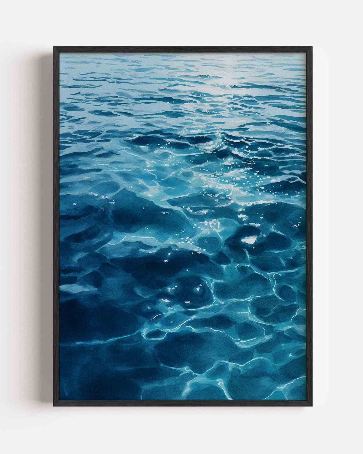 Blauwe zee – natuur portret poster als wanddecoratie