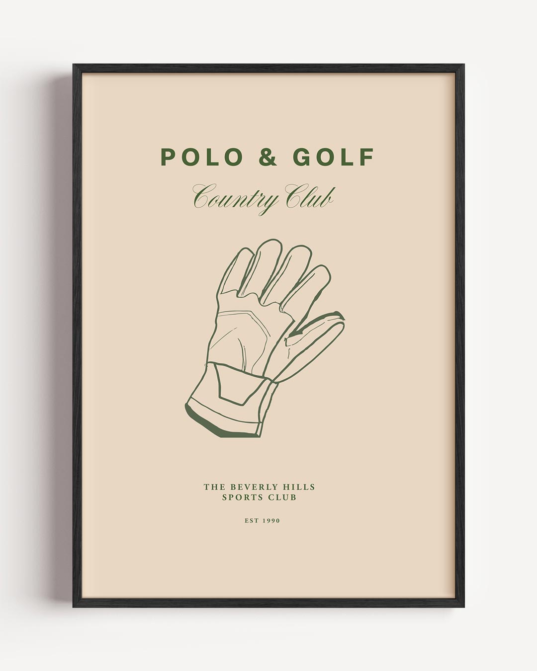 Stijlvolle Country Club – College Club portret poster als wanddecoratie