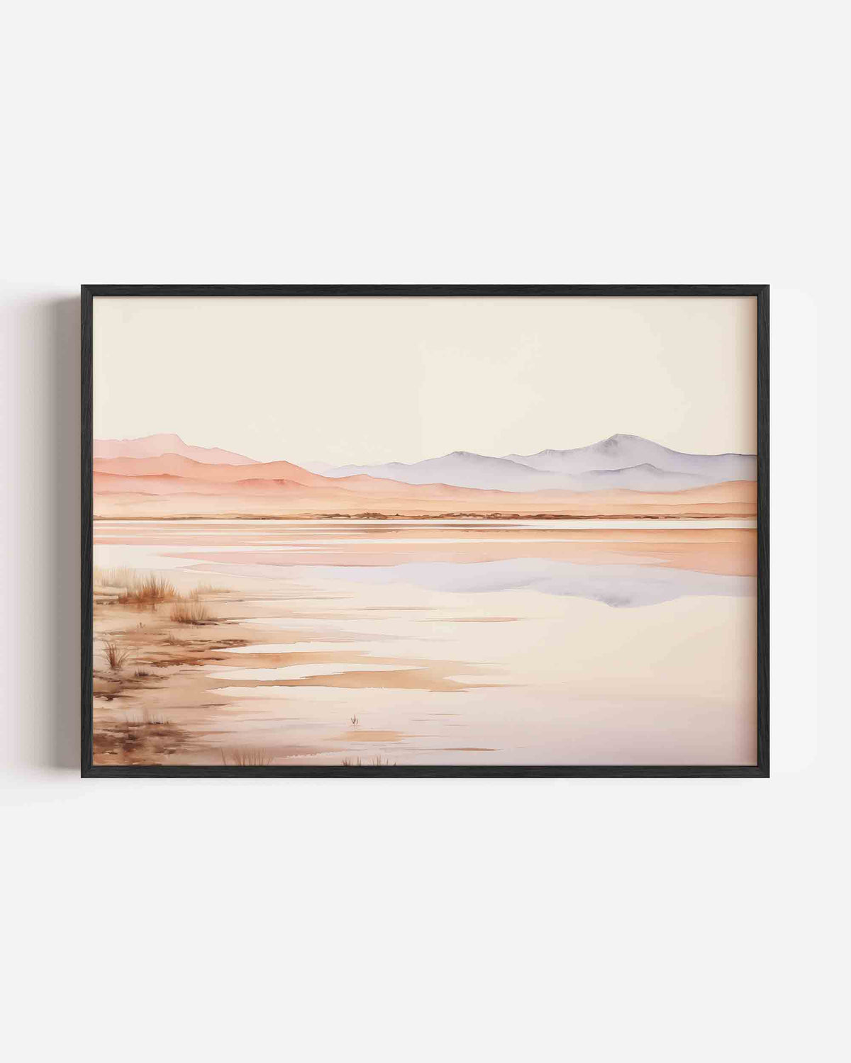 Landschap met bergen – abstracte landscape poster als wanddecoratie