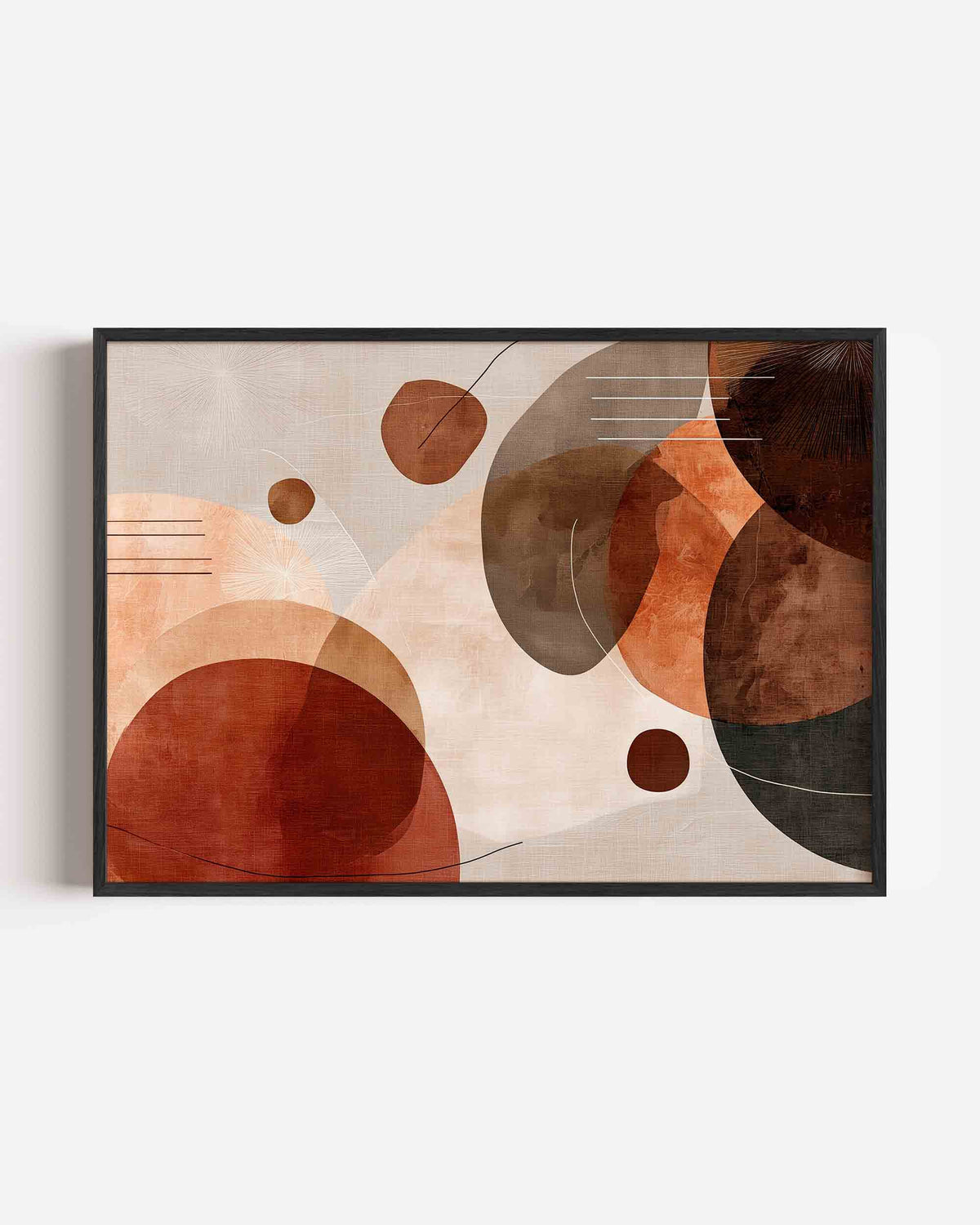 Abstracte vormen – abstracte landscape poster als wanddecoratie