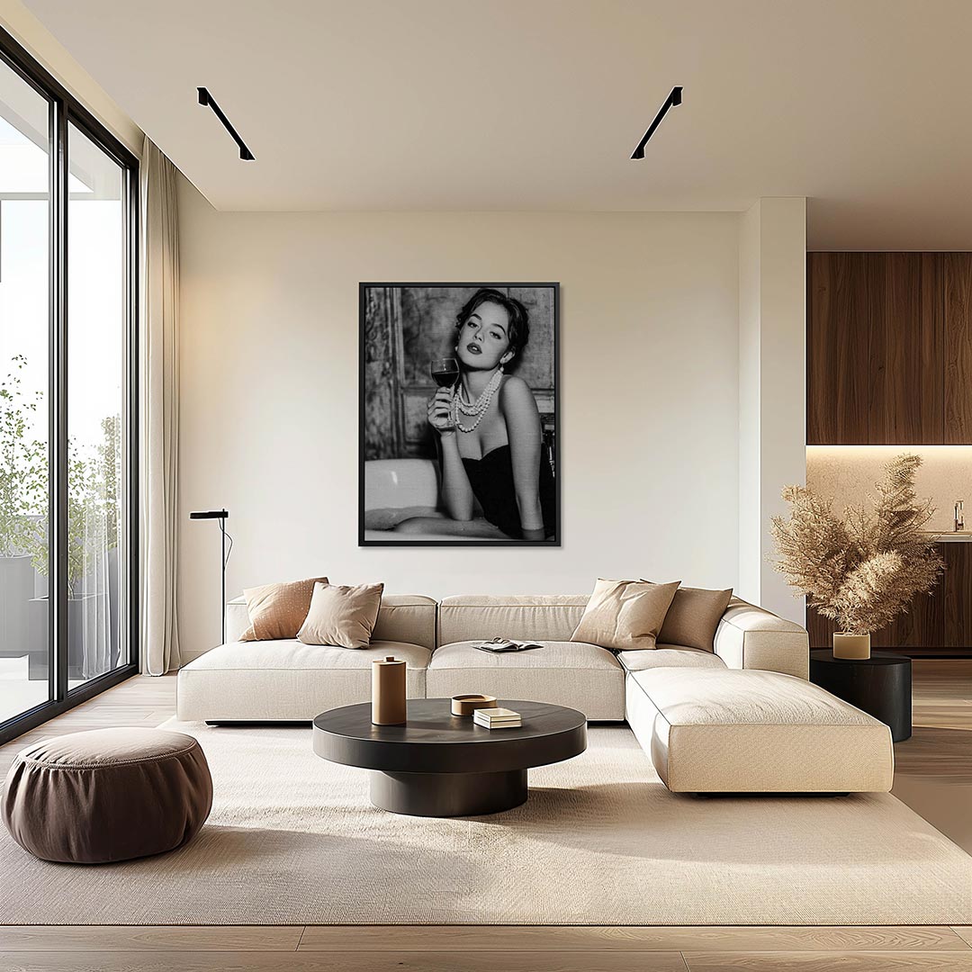 Elegante badkamer scène – moderne staande wandkunst
