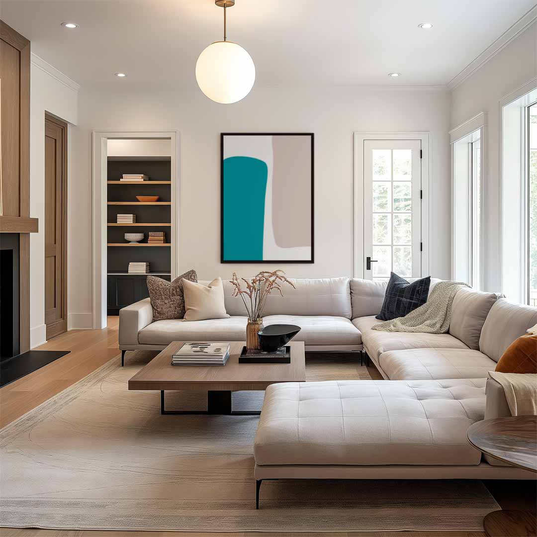Vloeiende Vormen Duet – staand kunstwerk voor modern interieur