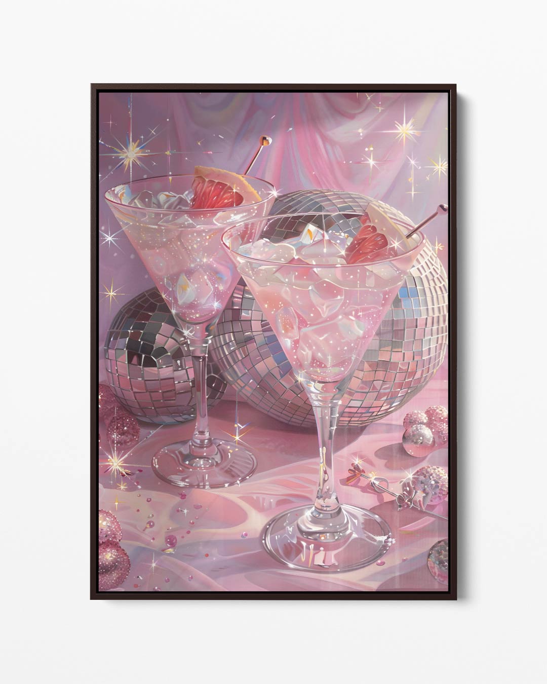 Glamour Cocktail Avond – portret kunstwerk als wanddecoratie
