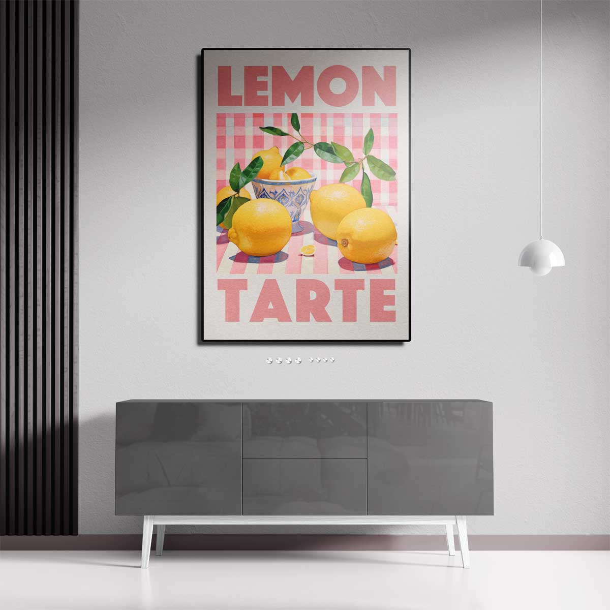Citroen Tarte – canvas kunstwerk als wanddecoratie