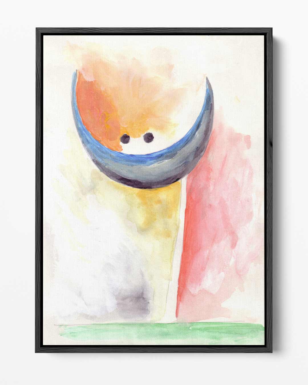 Abstracte Kleurenexplosie – portret kunstwerk als wanddecoratie