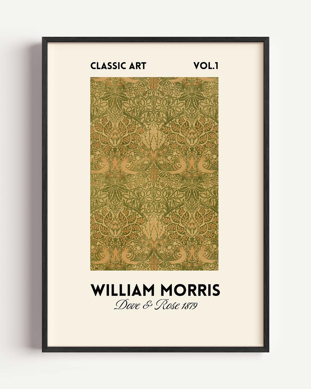 William Morris Deer & Rose 1879 – William Morris portret poster als wanddecoratie
