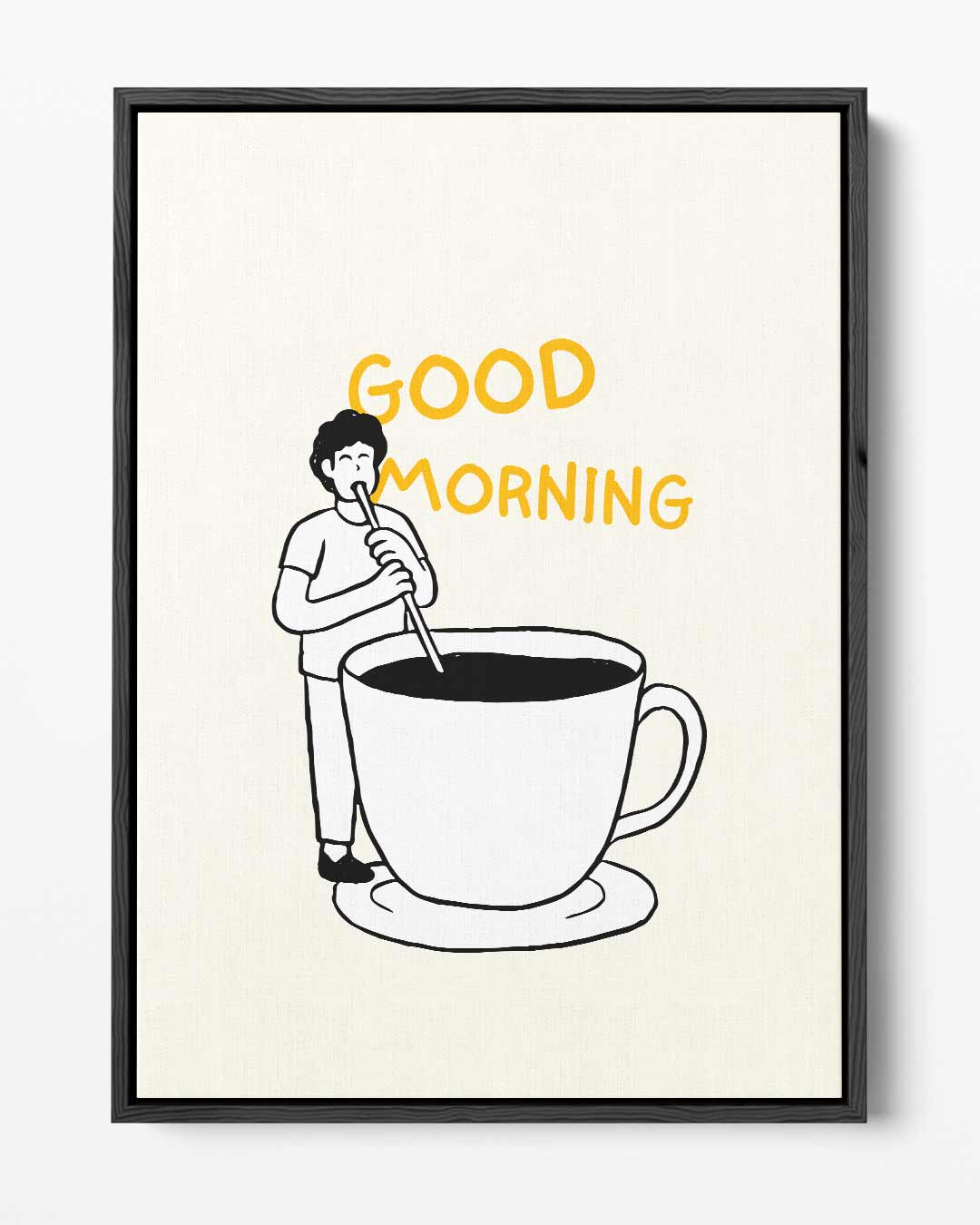 Goedemorgen – portret kunstwerk als wanddecoratie