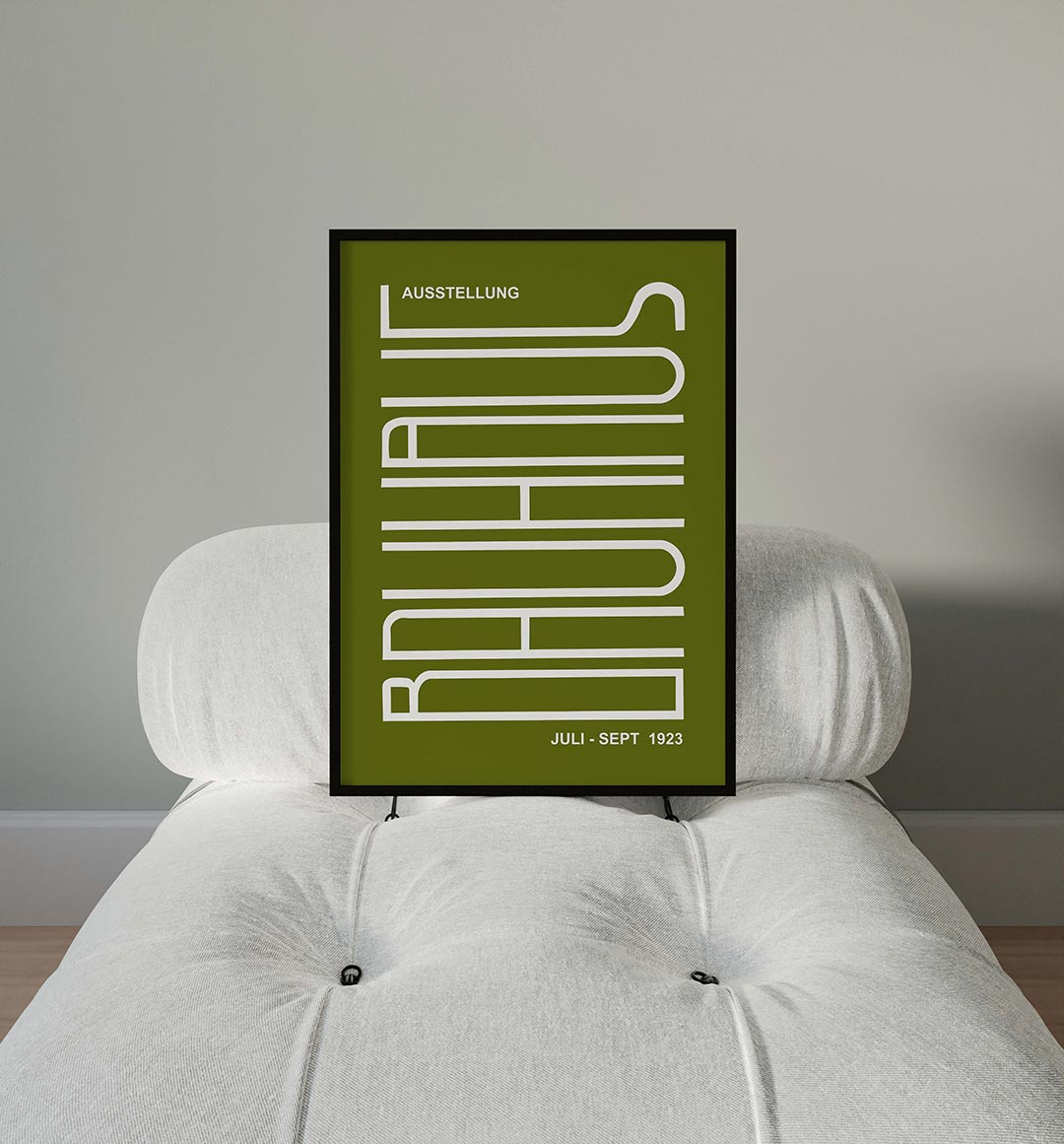 Abstracte – moderne Bauhaus wandkunst als poster