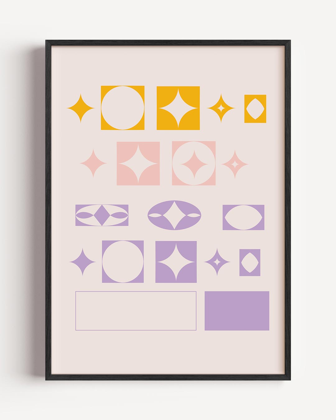 Sterren Glow – elegante portret poster als wanddecoratie