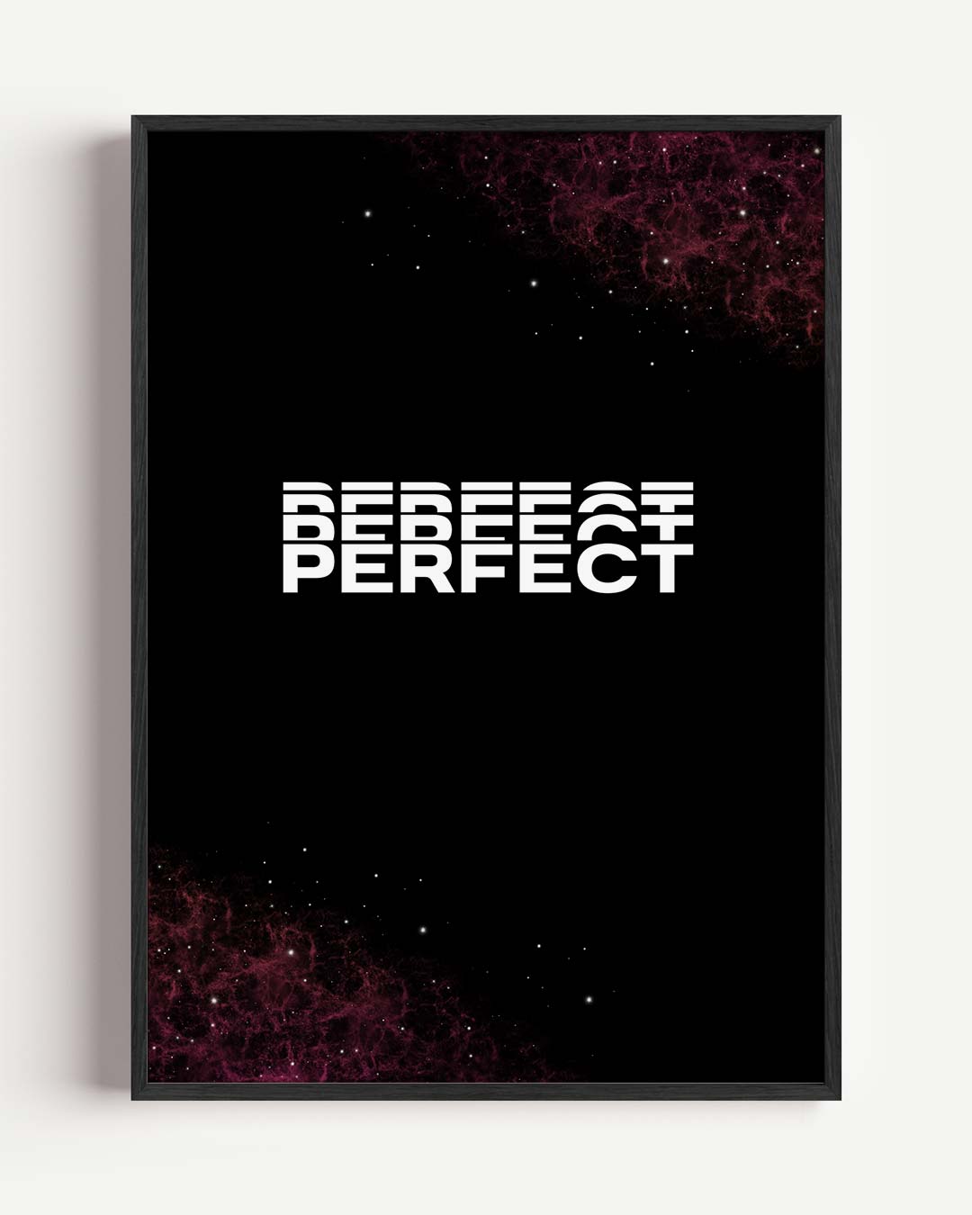 Perfect – quote portret poster als wanddecoratie