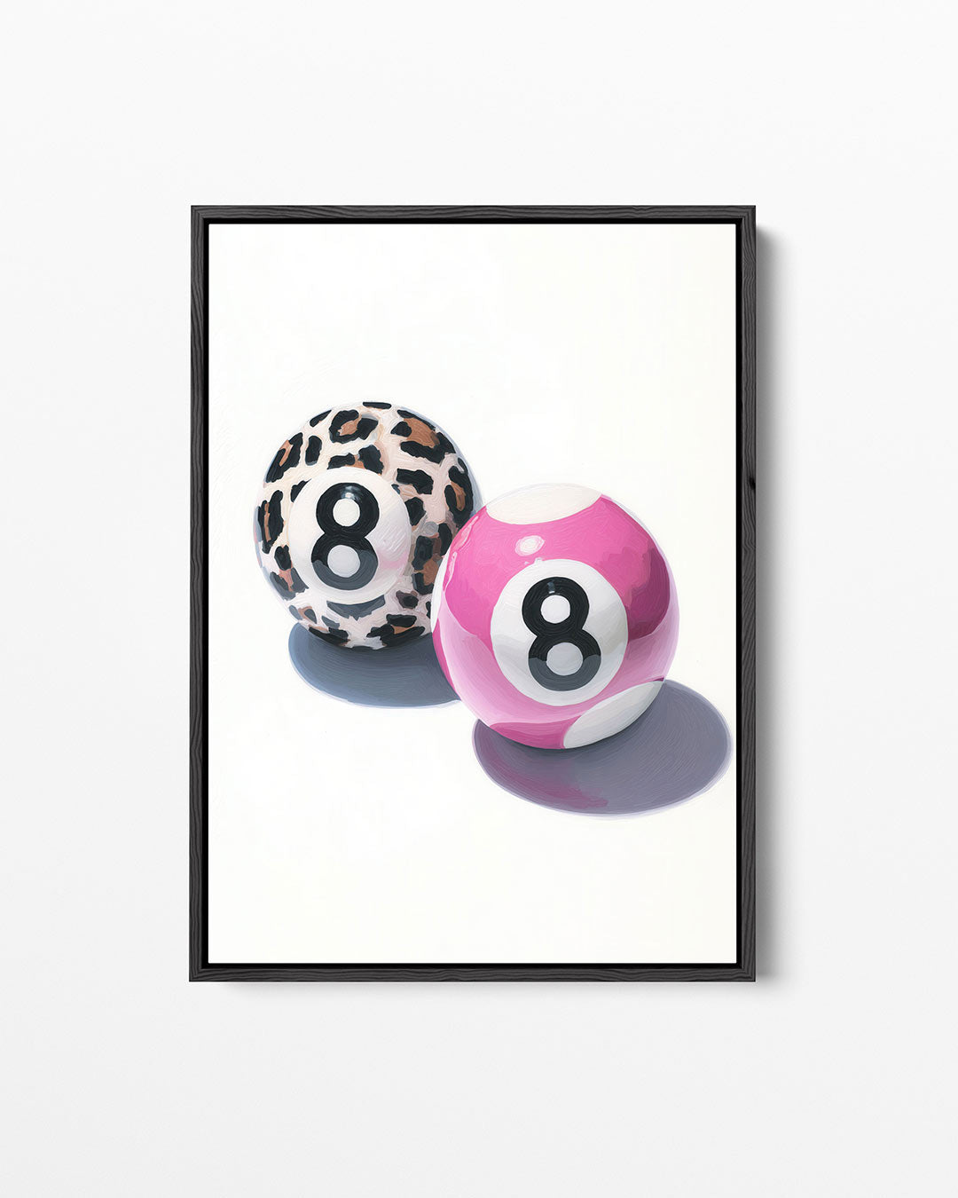 Speelse biljartballen – staand wanddecoratie kunstwerk